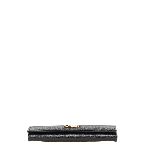 グッチ GGマーモント カードケース 名刺入れ 474748 ブラック レザー レディース GUCCI 【中古】