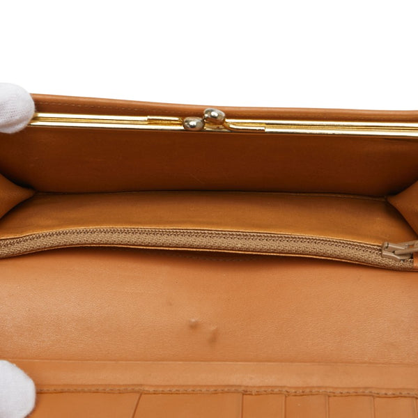 セリーヌ マカダム 長財布 ブラウン PVC レザー レディース CELINE 【中古】