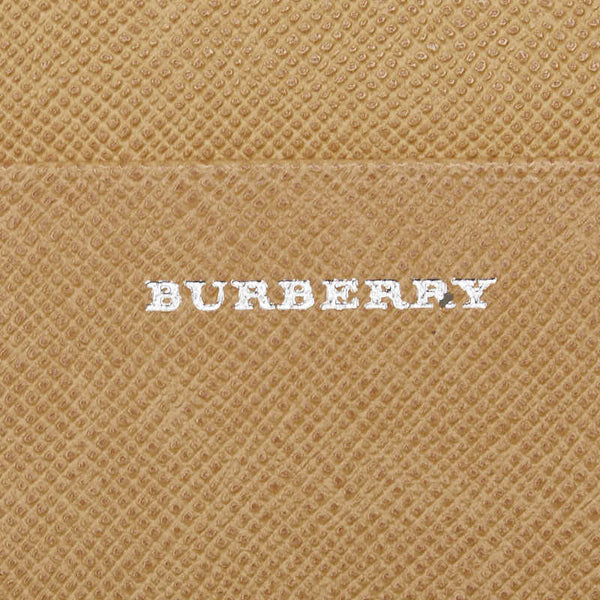 バーバリー ノバチェック カードケース パスケース ベージュ レザー レディース BURBERRY 【中古】
