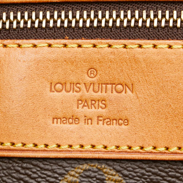ルイ ヴィトン モノグラム サック ショッピング トートバッグ ショルダーバッグ M51108 ブラウン PVC レザー レディース LOUIS VUITTON 【中古】