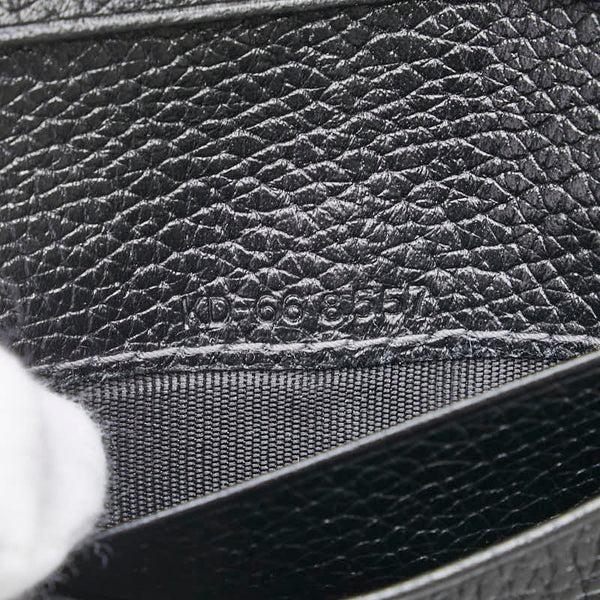 サルヴァトーレフェラガモ カードケース パスケース ブラック レザー レディース Salvatore Ferragamo 【中古】