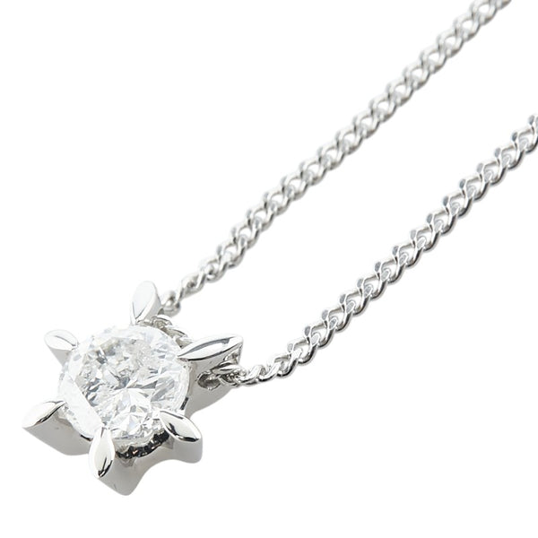 Pt900 プラチナ Pt850 プラチナ ダイヤ1.00ct プチ ネックレス レディース 【中古】