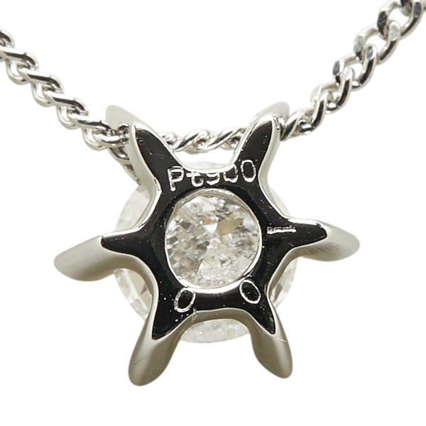 Pt900 プラチナ Pt850 プラチナ ダイヤ1.00ct プチ ネックレス レディース 【中古】