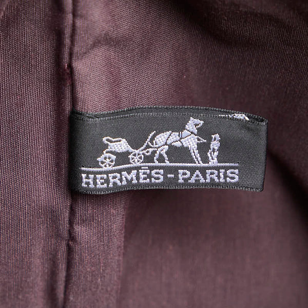 エルメス フールトゥ ポルトドギュマン ビジネスバッグ ハンドバッグ ワインレッド キャンバス メンズ HERMES 【中古】