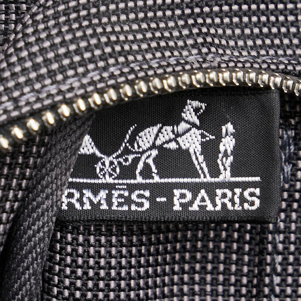 エルメス エールライン トートMM ハンドバッグ トートバッグ グレー キャンバス レディース HERMES 【中古】