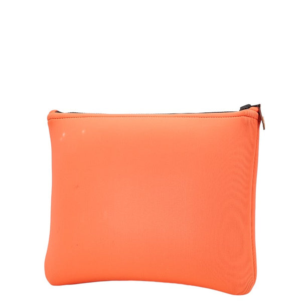 エルメス ネオバン カノエH MM ポーチ 小物入れ オレンジ グルナディーヌ ポリアミド/エラスタン レディース HERMES 【中古】