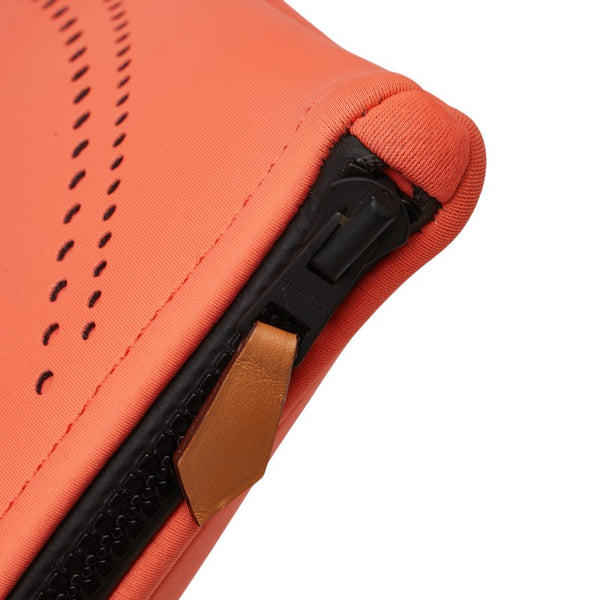 エルメス ネオバン カノエH MM ポーチ 小物入れ オレンジ グルナディーヌ ポリアミド/エラスタン レディース HERMES 【中古】