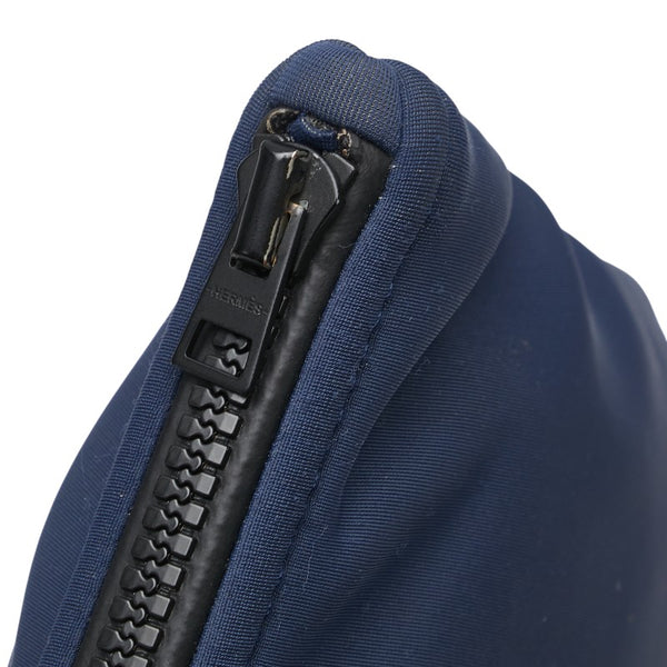 エルメス トゥルース フラット ネオバンMM ポーチ 小物入れ ネイビー ポリアミド/エラスタン レディース HERMES 【中古】