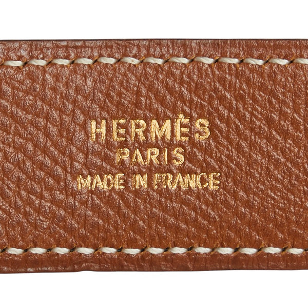 エルメス アタメ ベルト 65 ブラック ブラウン ボックスカーフ クシュベル レディース HERMES 【中古】