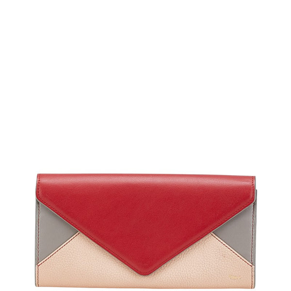 クロエ 長財布 マルチカラー レザー レディース Chloe 【中古】