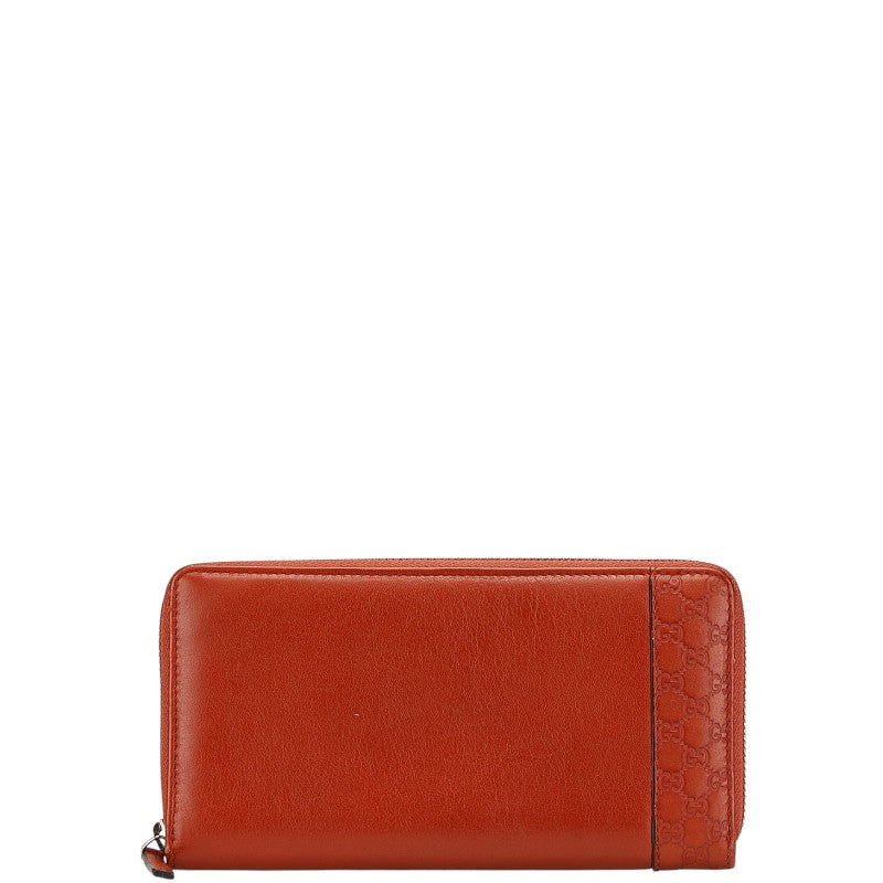 グッチ シマミストラル 長財布 ラウンドファスナー 307993 レッド レザー レディース GUCCI 【中古】