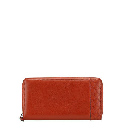グッチ シマミストラル 長財布 ラウンドファスナー 307993 レッド レザー レディース GUCCI 【中古】