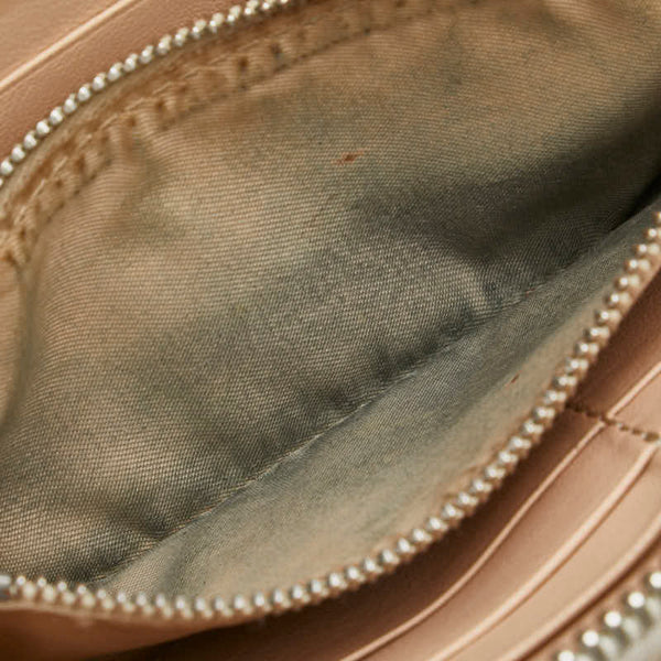 クロエ 長財布 ラウンドファスナー ベージュ レザー レディース Chloe 【中古】
