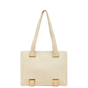 セリーヌ ハンドバッグ トートバッグ ベージュ レザー レディース CELINE 【中古】