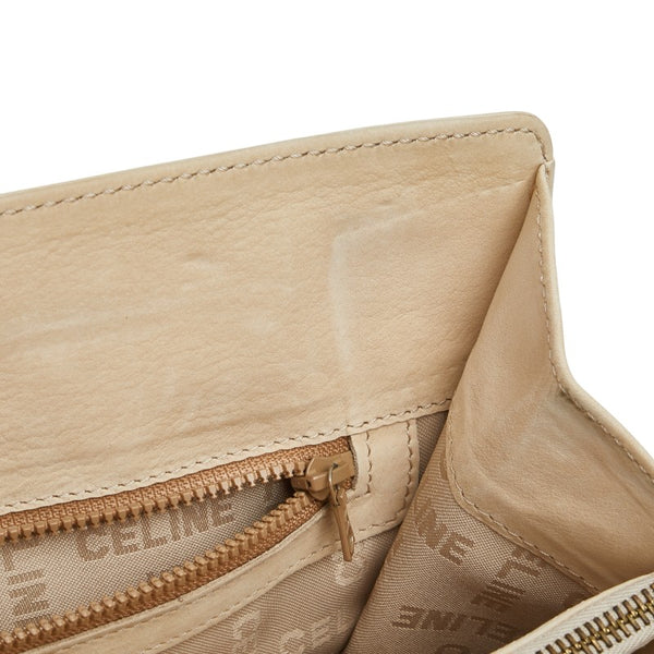 セリーヌ ハンドバッグ トートバッグ ベージュ レザー レディース CELINE 【中古】