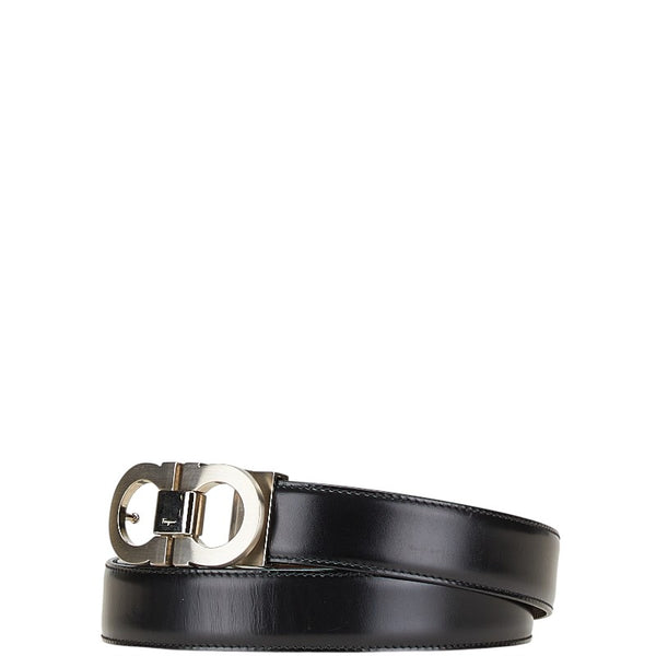 サルヴァトーレフェラガモ ガンチーニ リバーシブル ベルト ブラック ブラウン レザー メンズ Salvatore Ferragamo 【中古】