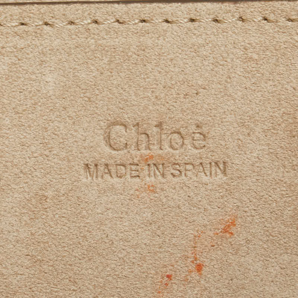 クロエ フェイ スモール 斜め掛け ショルダーバッグ レッド スウェード レザー レディース Chloe 【中古】