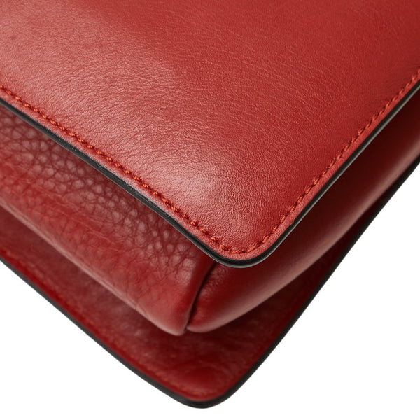 クロエ フェイ スモール 斜め掛け ショルダーバッグ レッド スウェード レザー レディース Chloe 【中古】