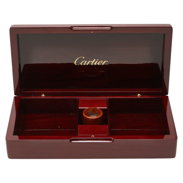 カルティエ ジュエリーボックス ウォッチボックス ブラウン ウッド レディース CARTIER 【中古】