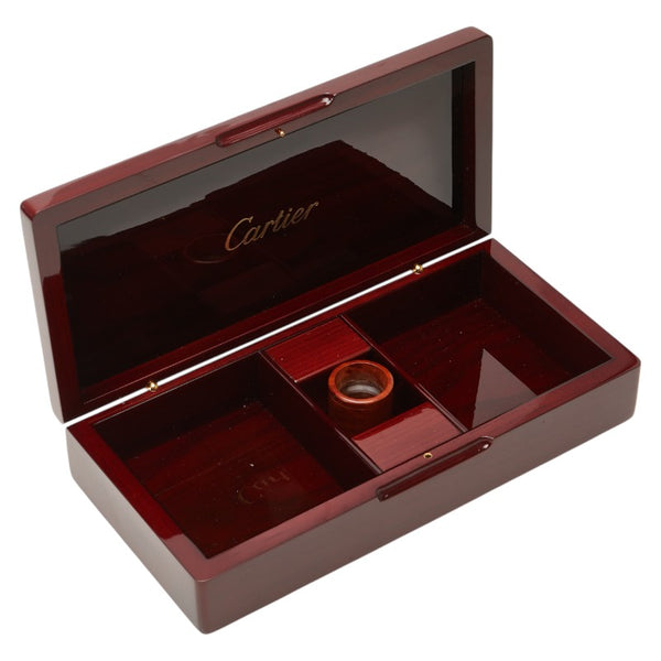 カルティエ ジュエリーボックス ウォッチボックス ブラウン ウッド レディース CARTIER 【中古】