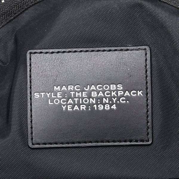 マークジェイコブス ザ バイカー ラージ リュック バックパック ブラック ナイロン レザー レディース MARC JACOBS 【中古】