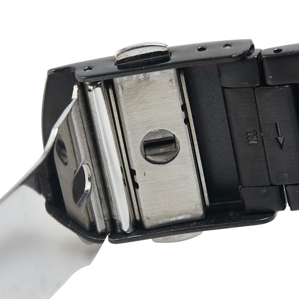 シチズン エコドライブ 腕時計 B612-R006665 ソーラー電波時計 ブラック文字盤 ステンレススチール メンズ CITIZEN 【中古】