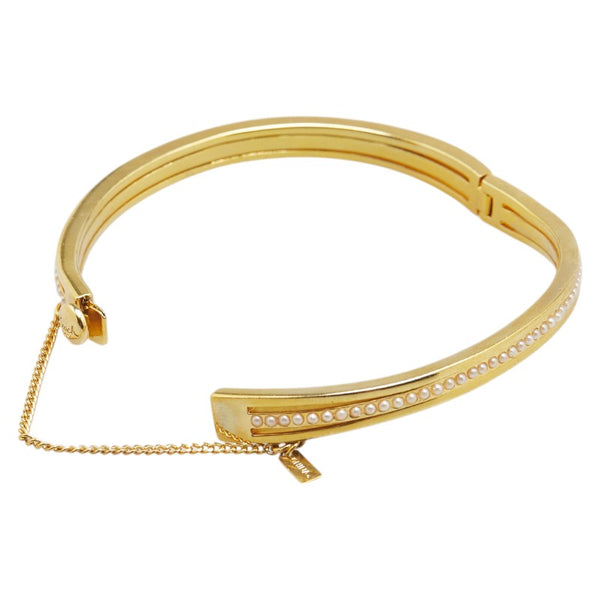 コーチ ブレスレット ゴールド メッキ フェイクパール レディース COACH 【中古】