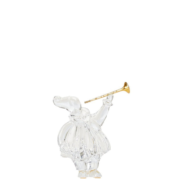 バカラ Jean Boggio ミスキーブパック マスカレード ペーパーウェイト クリア ガラス メッキ レディース Baccarat 【中古】