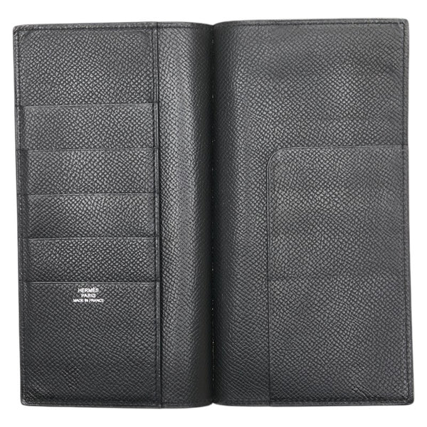 エルメス 札入れ ブラック ヴォーエプソン レディース HERMES 【中古】