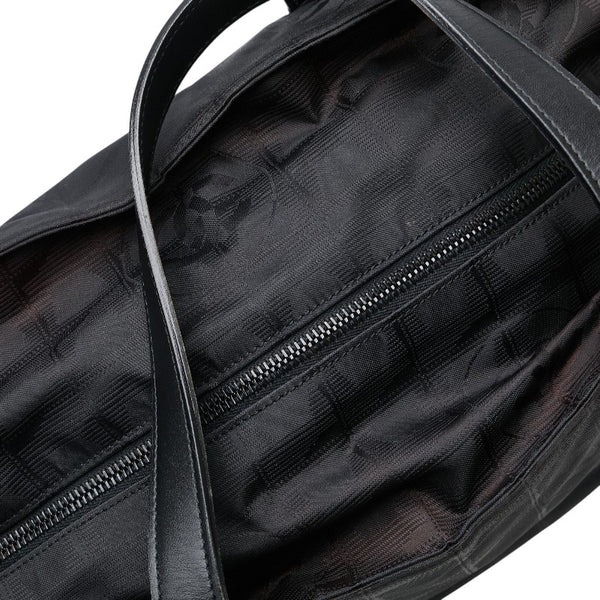 シャネル ニュートラベルライン トートGM トートバッグ ショルダーバッグ A15825 ブラック ナイロン レザー レディース CHANEL 【中古】