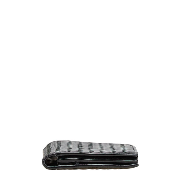 ボッテガヴェネタ イントレチャート 長財布 ブラック レザー レディース BOTTEGAVENETA 【中古】