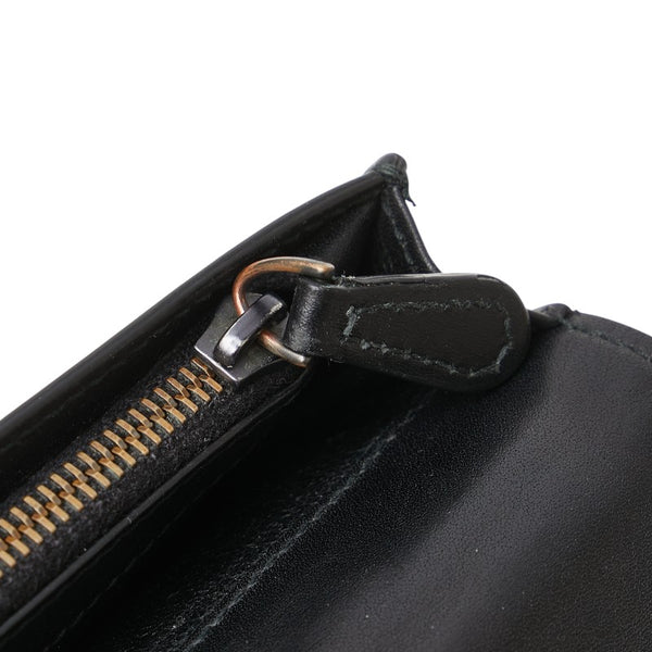 ボッテガヴェネタ イントレチャート 長財布 ブラック レザー レディース BOTTEGAVENETA 【中古】