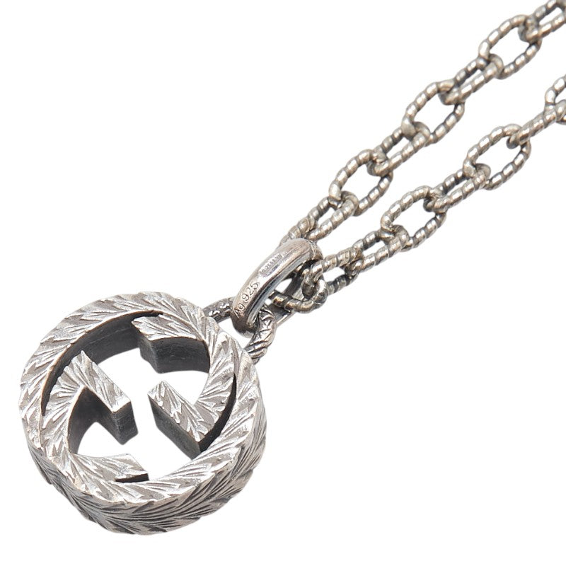 グッチ インターロッキングG ネックレス シルバー SV925 シルバー レディース GUCCI 【中古】