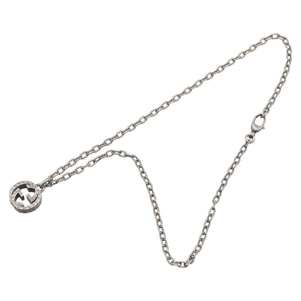 グッチ インターロッキングG ネックレス シルバー SV925 シルバー レディース GUCCI 【中古】