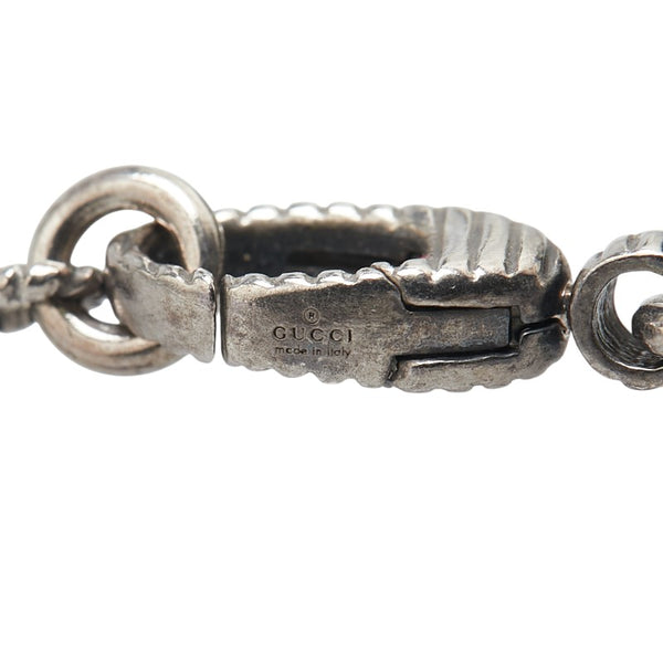 グッチ インターロッキングG ネックレス シルバー SV925 シルバー レディース GUCCI 【中古】