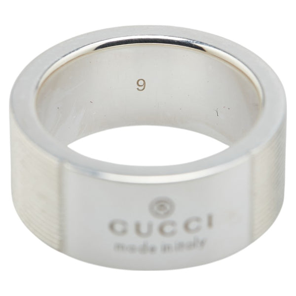 グッチ ロゴ リング 指輪 #9 SV925 シルバー レディース GUCCI 【中古】