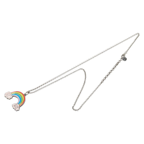 グッチ レインボー 虹 モチーフ ゴースト ネックレス SV925 シルバー レディース GUCCI 【中古】