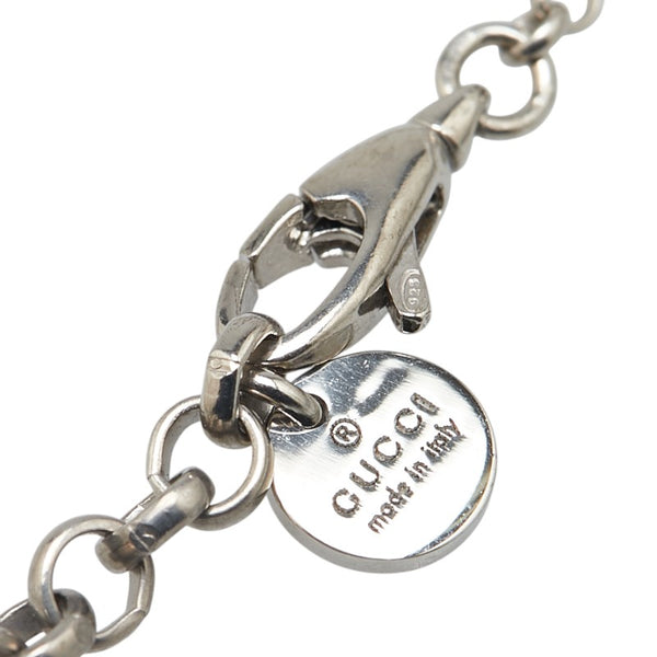 グッチ レインボー 虹 モチーフ ゴースト ネックレス SV925 シルバー レディース GUCCI 【中古】