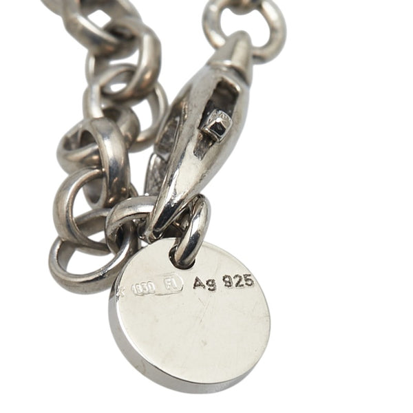 グッチ レインボー 虹 モチーフ ゴースト ネックレス SV925 シルバー レディース GUCCI 【中古】