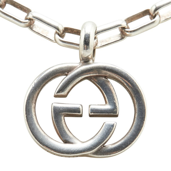 グッチ インターロッキングG ネックレス SV925 シルバー レディース GUCCI 【中古】