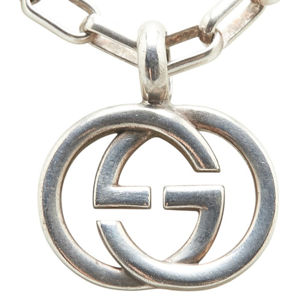 グッチ インターロッキングG ネックレス SV925 シルバー レディース GUCCI 【中古】