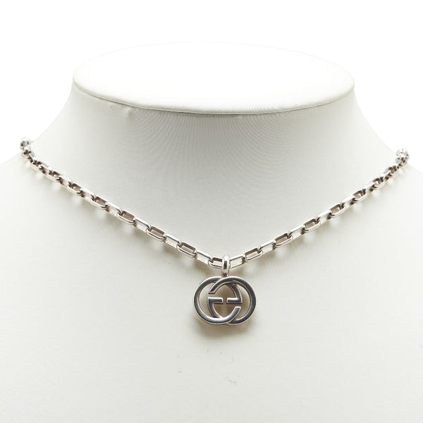 グッチ インターロッキングG ネックレス SV925 シルバー レディース GUCCI 【中古】