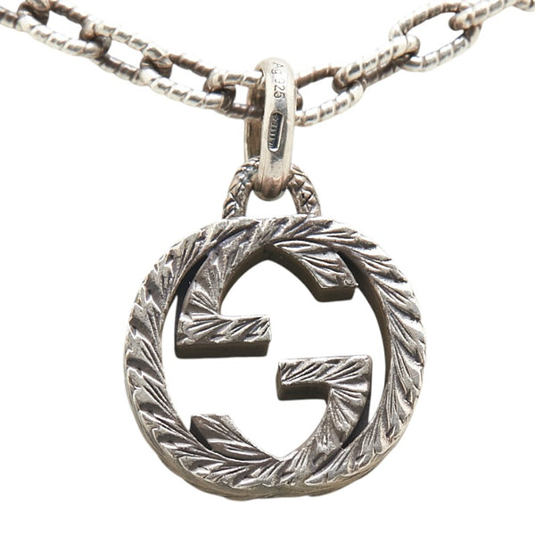 グッチ インターロッキングG ネックレス SV925 シルバー レディース GUCCI 【中古】