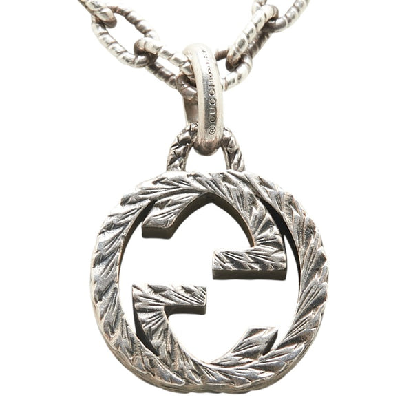 グッチ インターロッキングG ネックレス SV925 シルバー レディース GUCCI 【中古】