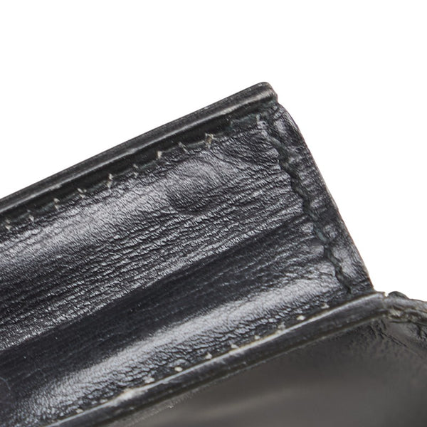 エルメス 札入れ ブラック レザー レディース HERMES 【中古】