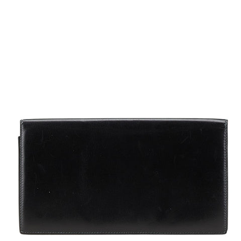 エルメス 札入れ ブラック レザー レディース HERMES 【中古】