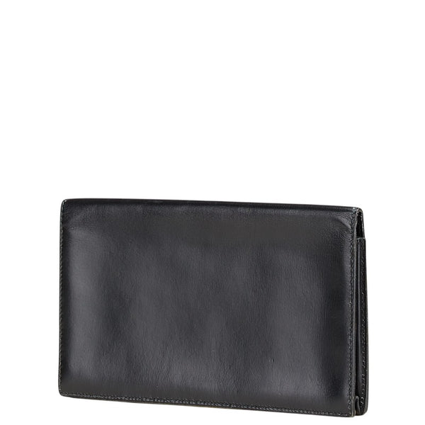 エルメス 札入れ ブラック レザー レディース HERMES 【中古】