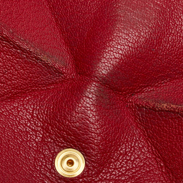 エルメス ルヴァンキャトル コインケース レッド系 シェーブル レディース HERMES 【中古】