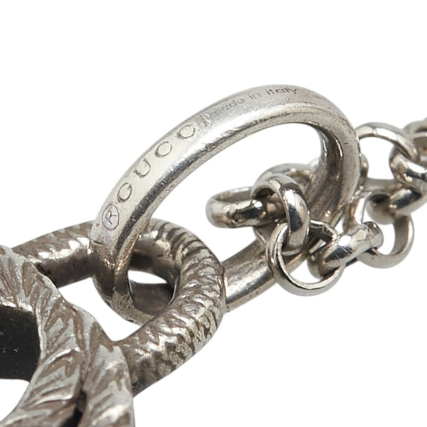 グッチ インターロッキングG ネックレス シルバー SV925 シルバー レディース GUCCI 【中古】