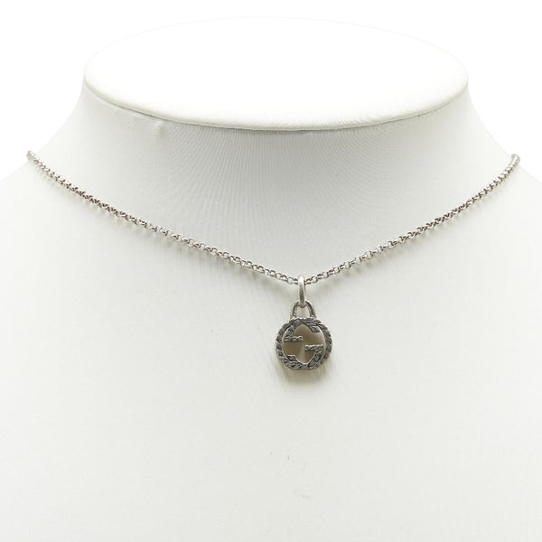 グッチ インターロッキングG ネックレス シルバー SV925 シルバー レディース GUCCI 【中古】